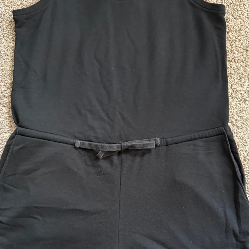 Old Navy Black French Terry Romper size Large - Picture 3 of 8